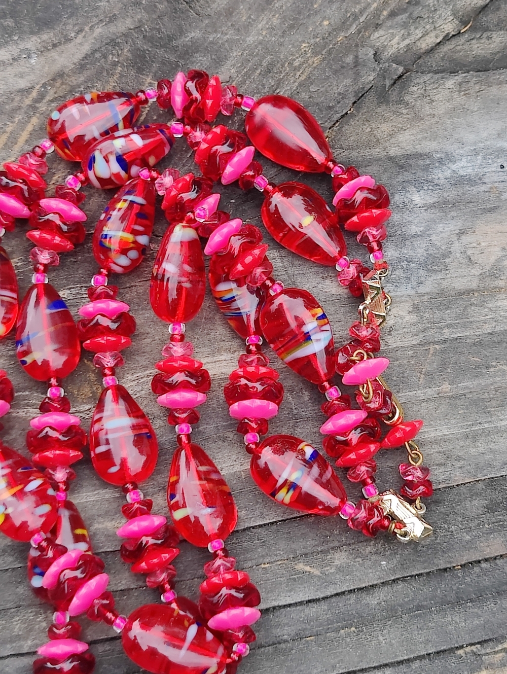 Vintage Murano Glass Necklace - Picture 2 of 9